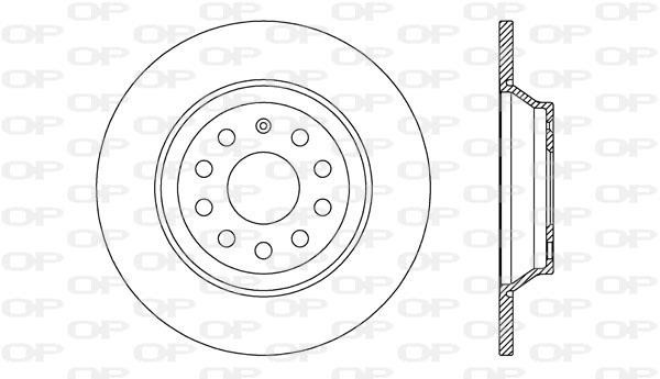 Open parts BDR272110 Brake disc BDR272110
