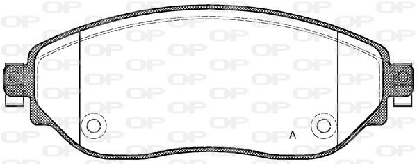 Open parts BPA161708 Brake Pad Set, disc brake BPA161708