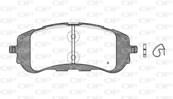 Open parts BPA155900 Brake Pad Set, disc brake BPA155900