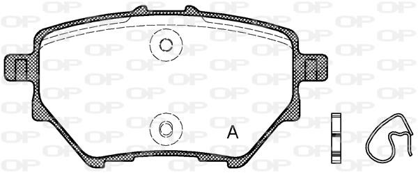 Open parts BPA156200 Brake Pad Set, disc brake BPA156200