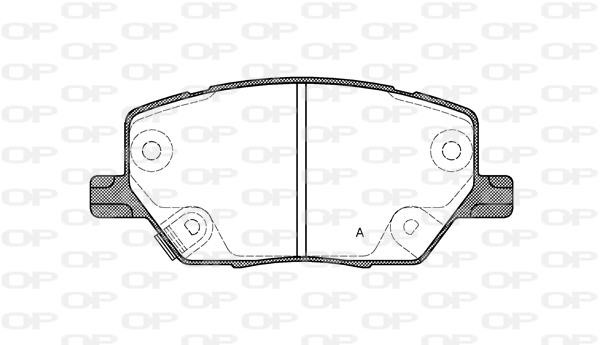 Open parts BPA164002 Brake Pad Set, disc brake BPA164002