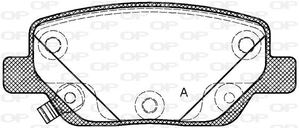 Open parts BPA1700.02 Brake Pad Set, disc brake BPA170002