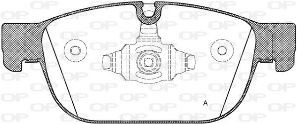 Open parts BPA1696.00 Brake Pad Set, disc brake BPA169600