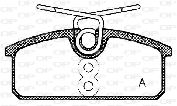 Open parts BPA142400 Brake Pad Set, disc brake BPA142400