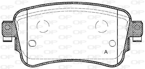 Open parts BPA1720.00 Brake Pad Set, disc brake BPA172000