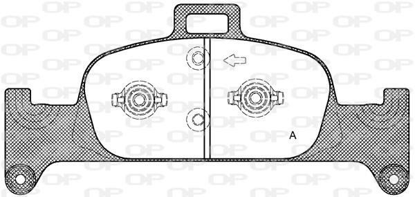 Open parts BPA1691.00 Brake Pad Set, disc brake BPA169100