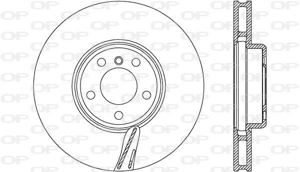 Open parts BDR274520 Brake disc BDR274520