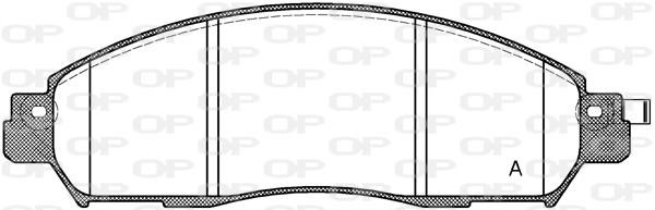 Open parts BPA1612.04 Brake Pad Set, disc brake BPA161204