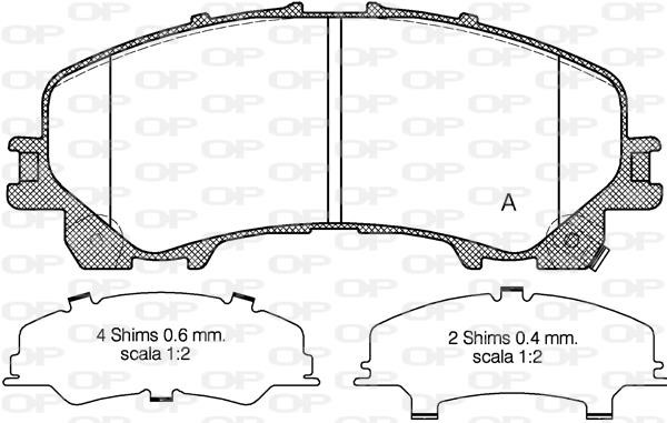 Open parts BPA1407.12 Brake Pad Set, disc brake BPA140712