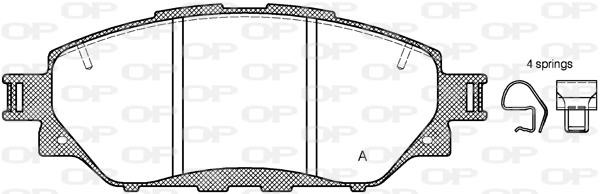 Open parts BPA1671.04 Brake Pad Set, disc brake BPA167104