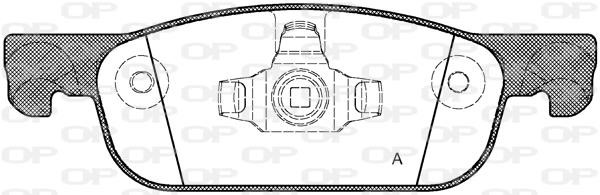 Open parts BPA1718.00 Brake Pad Set, disc brake BPA171800