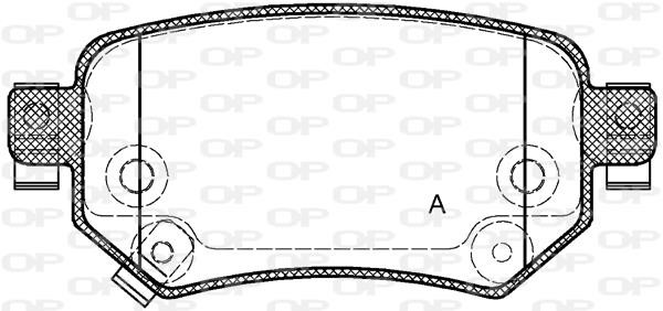 Open parts BPA1682.02 Brake Pad Set, disc brake BPA168202