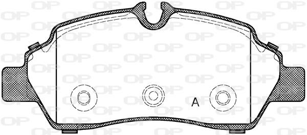 Open parts BPA1605.00 Brake Pad Set, disc brake BPA160500