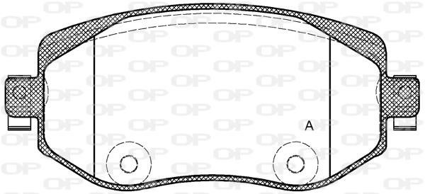 Open parts BPA1724.08 Brake Pad Set, disc brake BPA172408