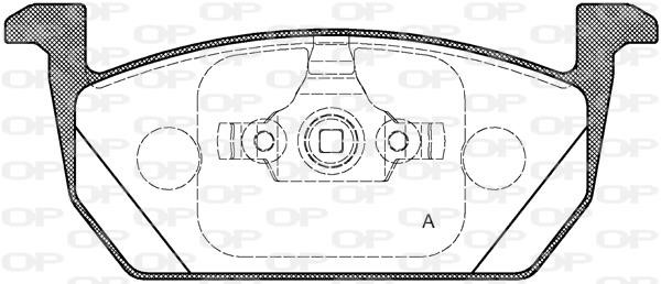 Open parts BPA1710.00 Brake Pad Set, disc brake BPA171000