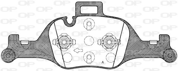 Open parts BPA1740.00 Brake Pad Set, disc brake BPA174000