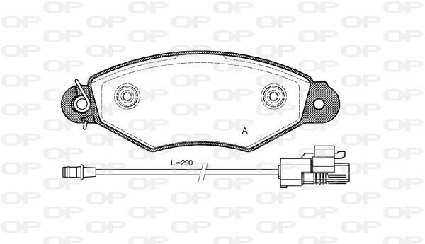 Open parts BPA064330 Brake Pad Set, disc brake BPA064330