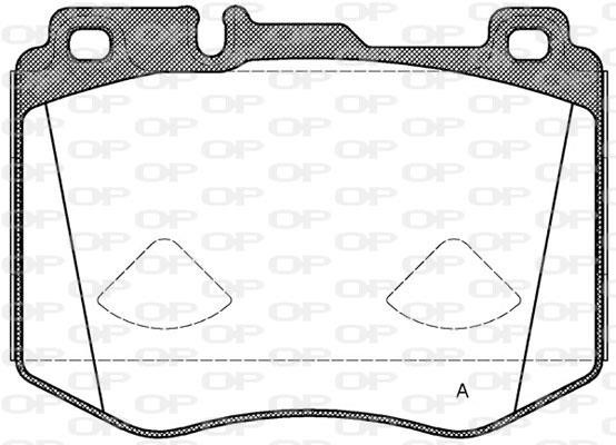 Open parts BPA160400 Brake Pad Set, disc brake BPA160400