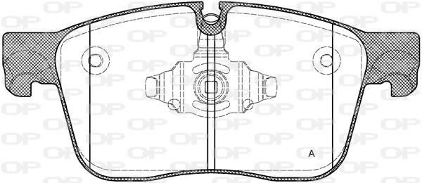 Open parts BPA1683.00 Brake Pad Set, disc brake BPA168300