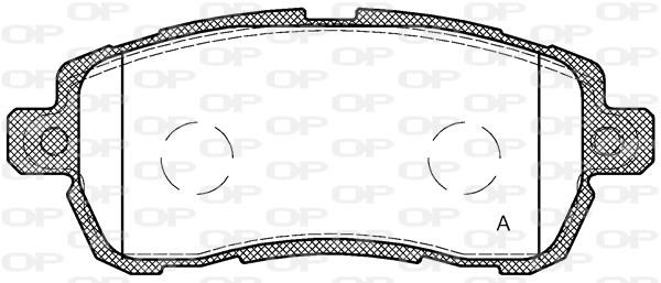 Open parts BPA1728.00 Brake Pad Set, disc brake BPA172800