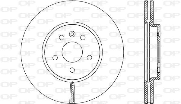 Open parts BDR271620 Brake disc BDR271620