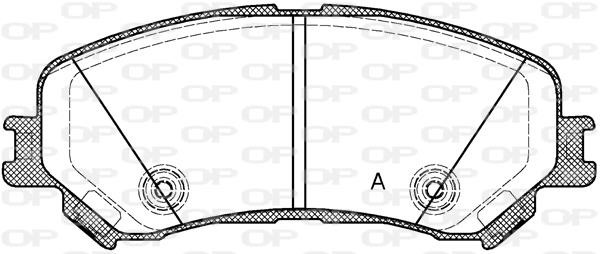 Open parts BPA1318.20 Brake Pad Set, disc brake BPA131820