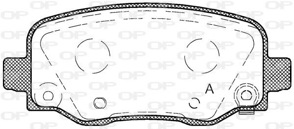 Open parts BPA1578.04 Brake Pad Set, disc brake BPA157804