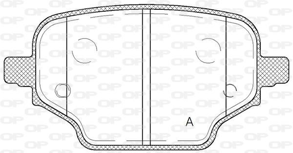 Open parts BPA1837.00 Brake Pad Set, disc brake BPA183700