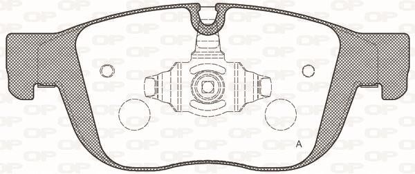 Open parts BPA1689.00 Brake Pad Set, disc brake BPA168900