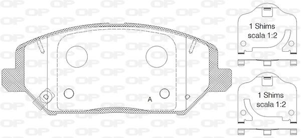Open parts BPA1783.02 Brake Pad Set, disc brake BPA178302
