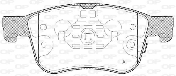 Open parts BPA1808.12 Brake Pad Set, disc brake BPA180812