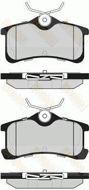 Brake engineering PA1615 Brake Pad Set, disc brake PA1615