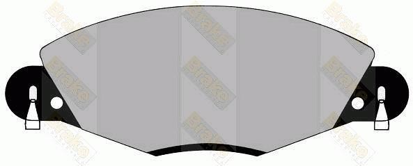 Brake engineering PA1293 Brake Pad Set, disc brake PA1293