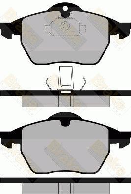 Brake engineering PA1116 Brake Pad Set, disc brake PA1116