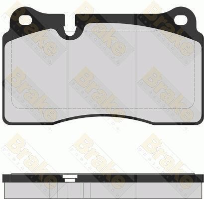 Brake engineering PA1712 Brake Pad Set, disc brake PA1712