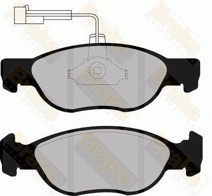 Brake engineering PA1111 Brake Pad Set, disc brake PA1111