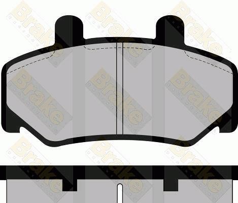 Brake engineering PA557 Brake Pad Set, disc brake PA557