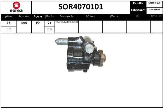 EAI SOR4070101 Hydraulic Pump, steering system SOR4070101