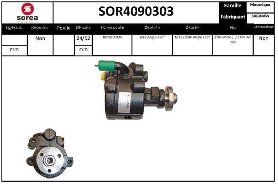 EAI SOR4090303 Hydraulic Pump, steering system SOR4090303