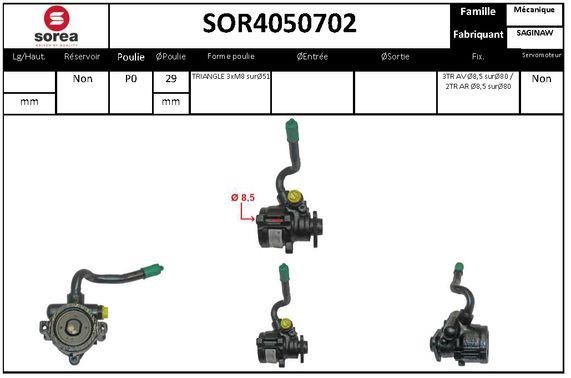 EAI SOR4050702 Hydraulic Pump, steering system SOR4050702