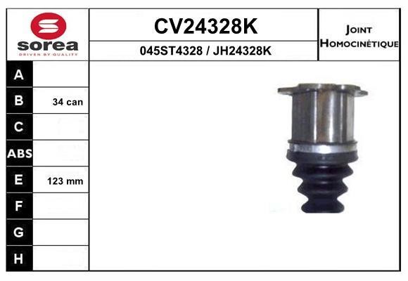 EAI CV24328K Joint kit, drive shaft CV24328K