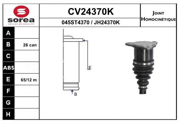EAI CV24370K Joint kit, drive shaft CV24370K