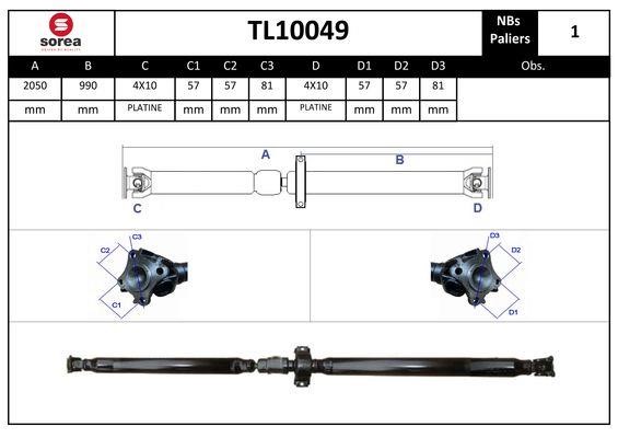 EAI TL10049 Propshaft, axle drive TL10049