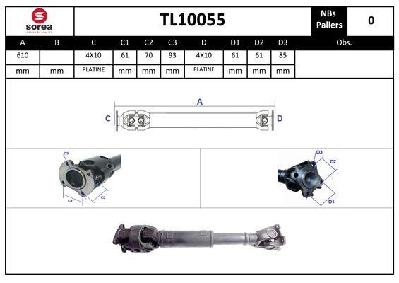 EAI TL10055 Propshaft, axle drive TL10055
