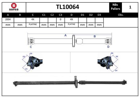 EAI TL10064 Propshaft, axle drive TL10064