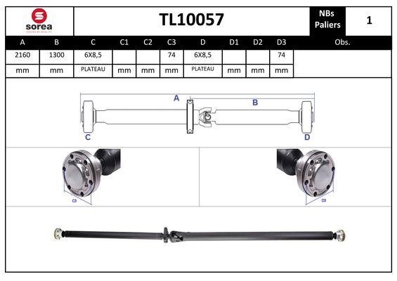 EAI TL10057 Propshaft, axle drive TL10057
