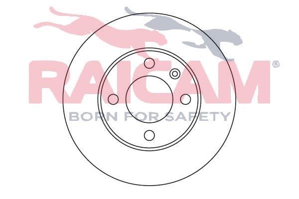 Raicam RD00881 Unventilated front brake disc RD00881