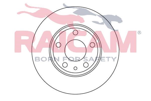 Raicam RD00014 Rear brake disc, non-ventilated RD00014