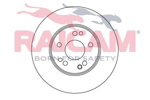 Raicam RD00445 Front brake disc ventilated RD00445