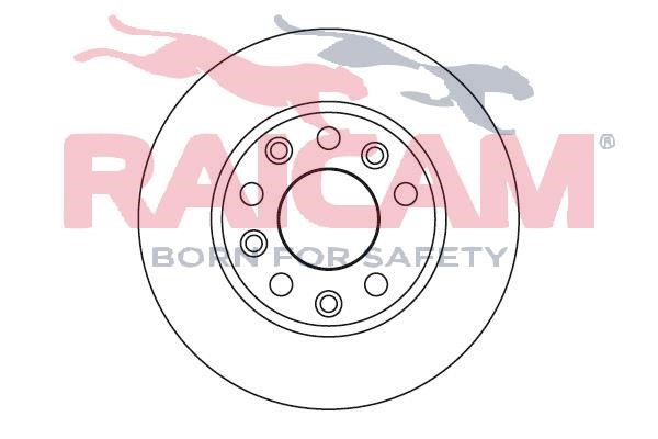 Raicam RD00672 Rear brake disc, non-ventilated RD00672